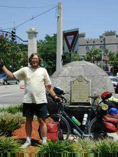 Mile Zero of the Old Spanish Trail in St. Augustine