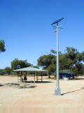 Solar streetlight at rest area