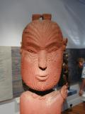 Maori mask in museum