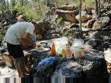 Andy making lunch
