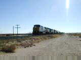 Freight train east of Deming