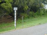 Flood gauge on the road