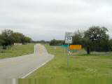 Road junction, Texas Hill country